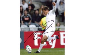 Toby Flood Signed 8x10 England Rugby Photograph